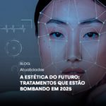 Imagem de mulher com pele firme e luminosa, representando os tratamentos estéticos de alta tecnologia que estão em alta em 2025, como Ultraformer MPT e Lavieen.